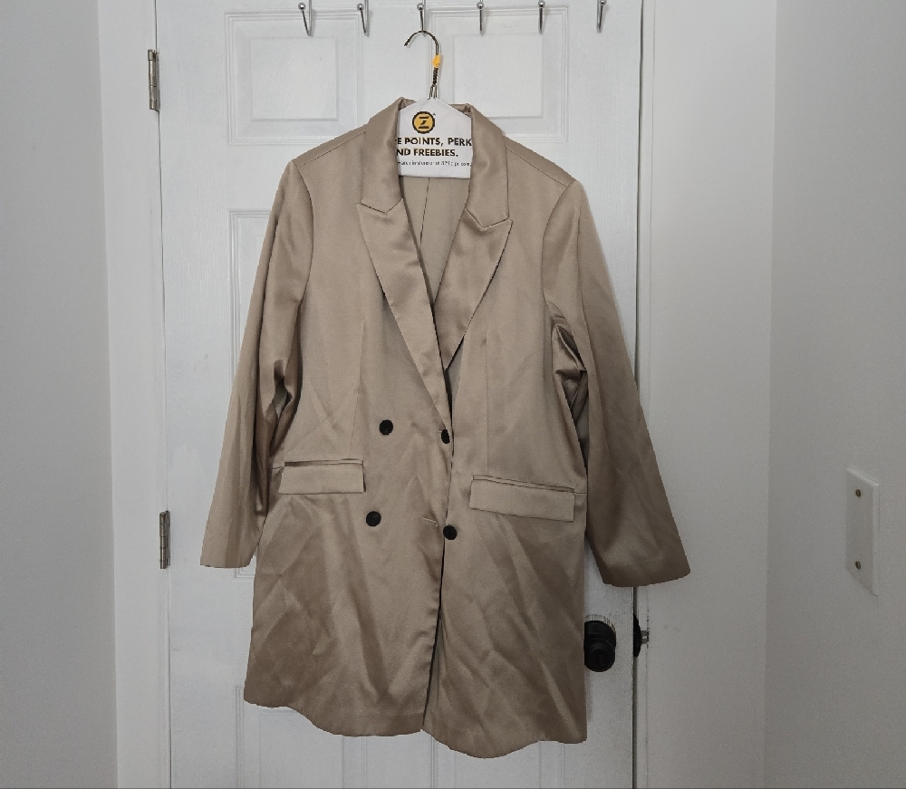 Womens H&M Tan Blazer Classic Suit Jacket